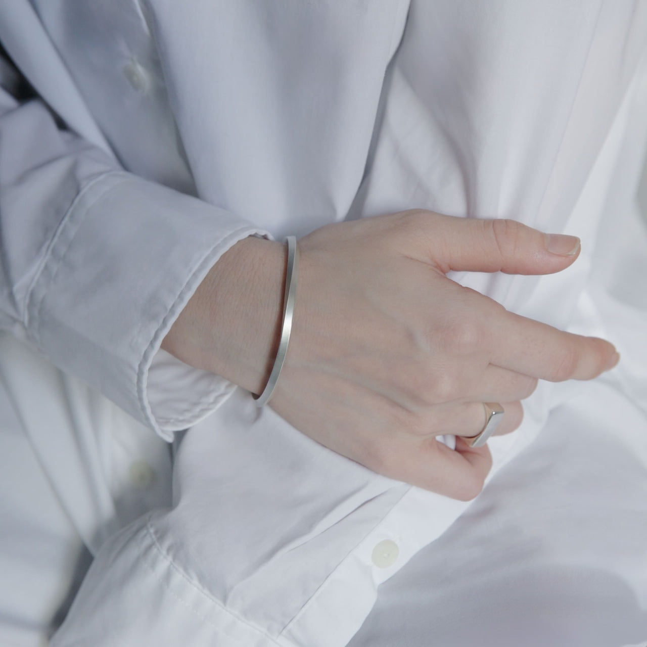 シルバー925 バングル |幅3mm|21-B-002