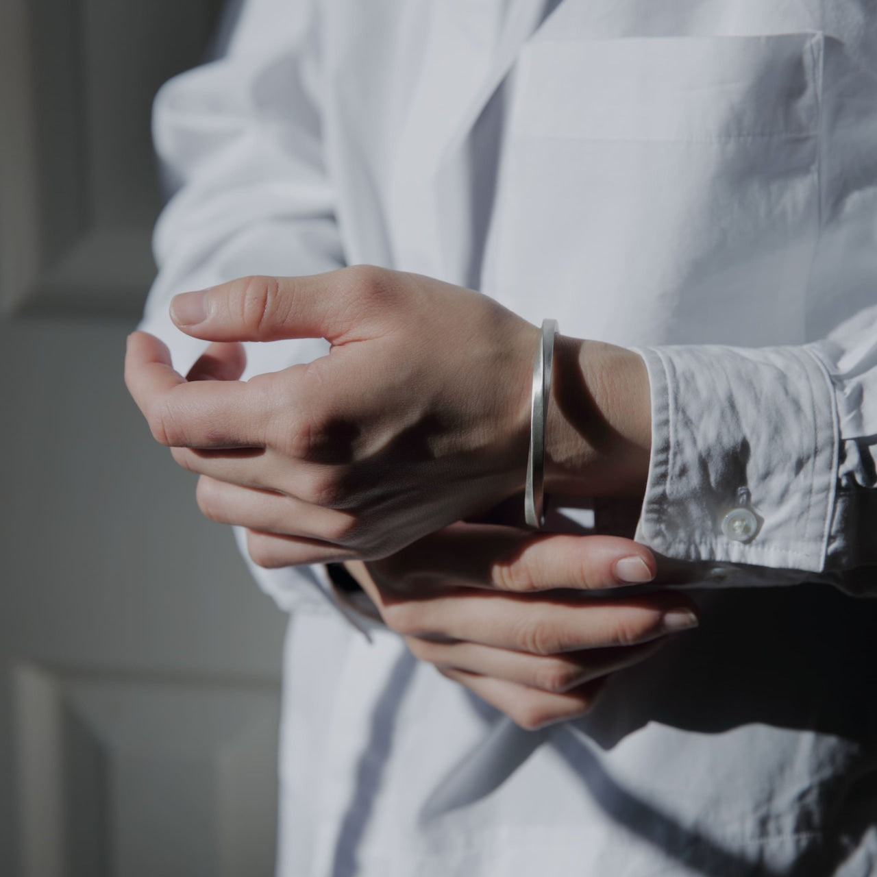 シルバー925 バングル |幅4mm|21-B-001