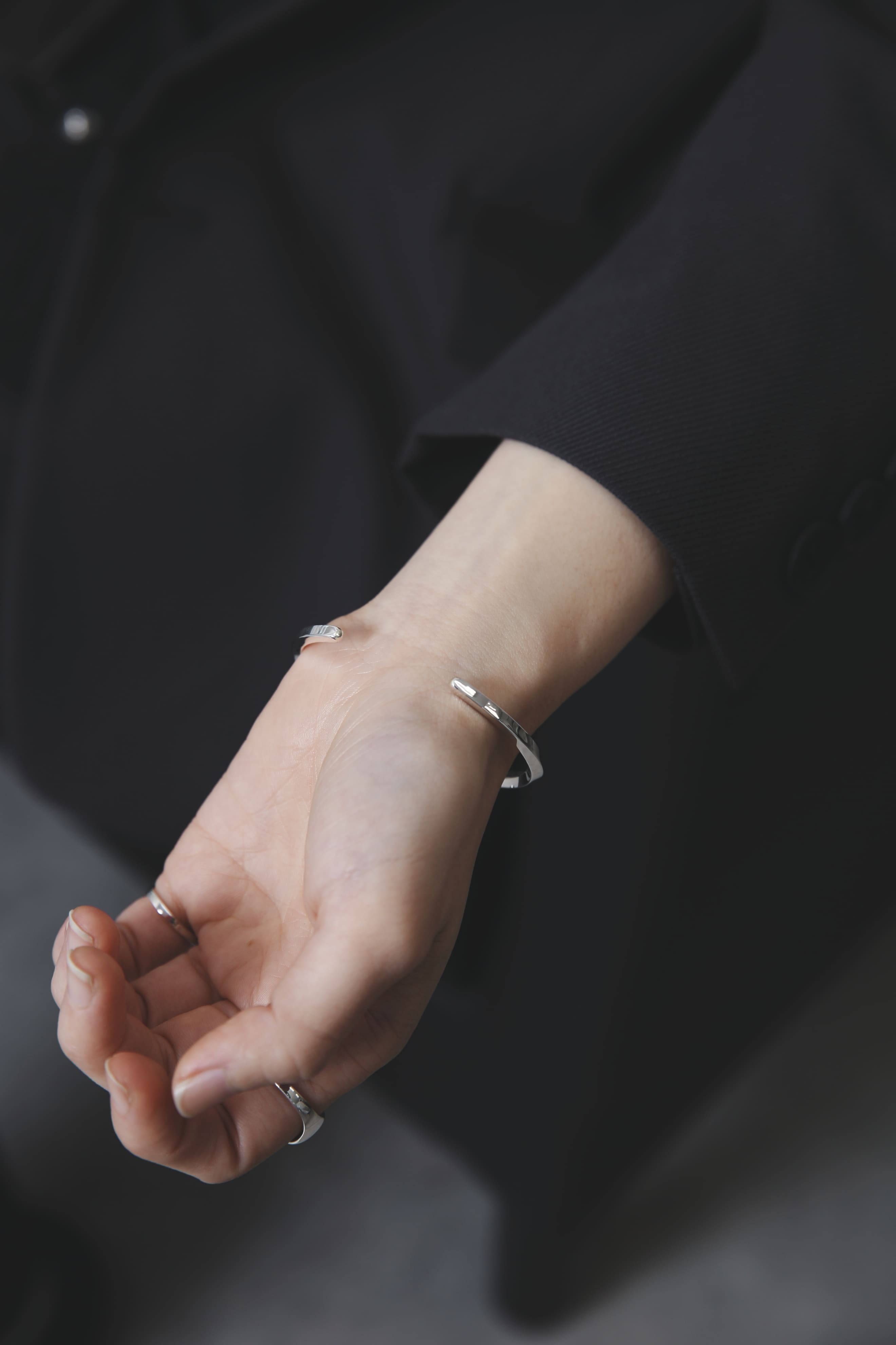 シルバー925 バングル|幅3mm|21-B-005