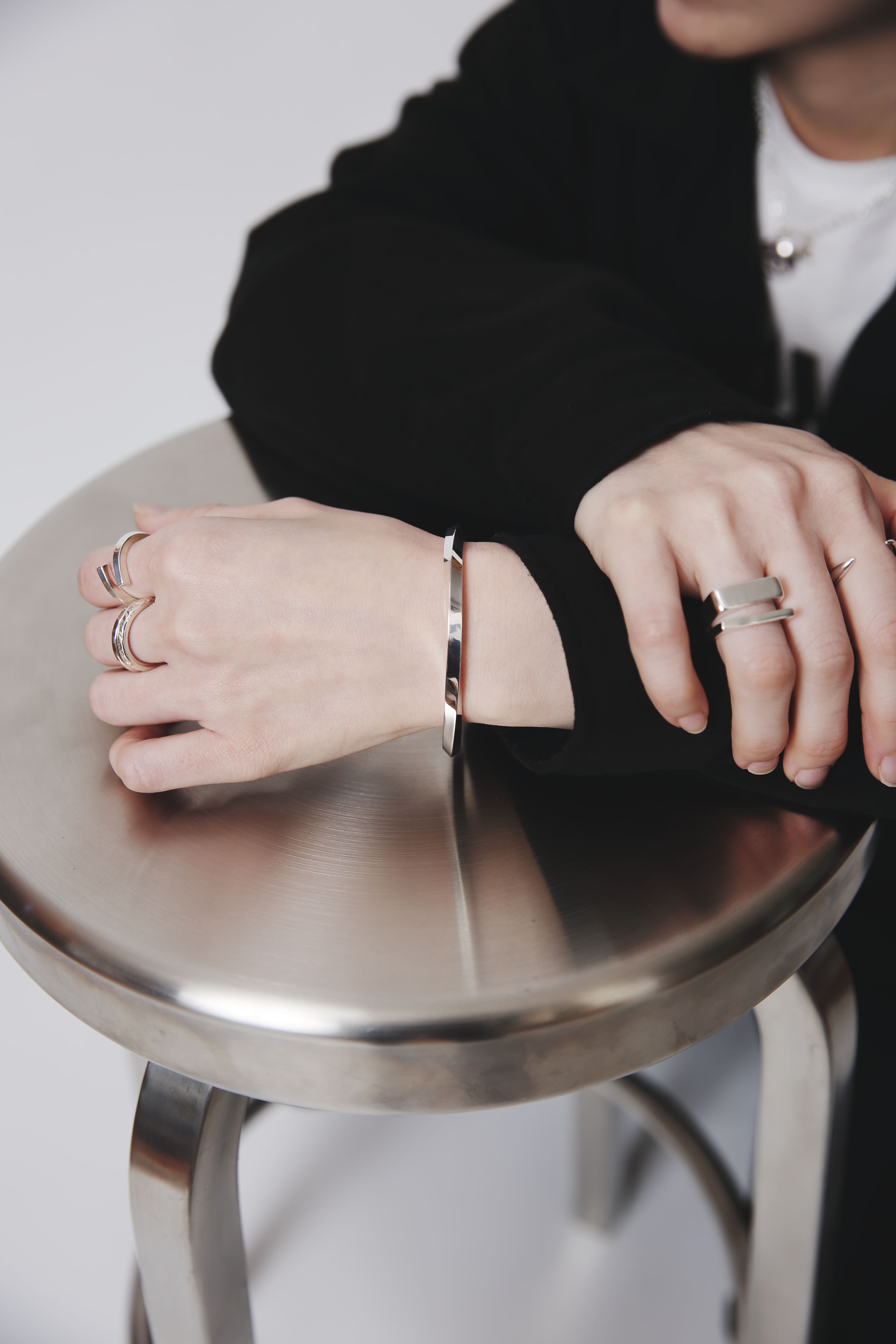 シルバー925 バングル |幅4mm|21-B-004