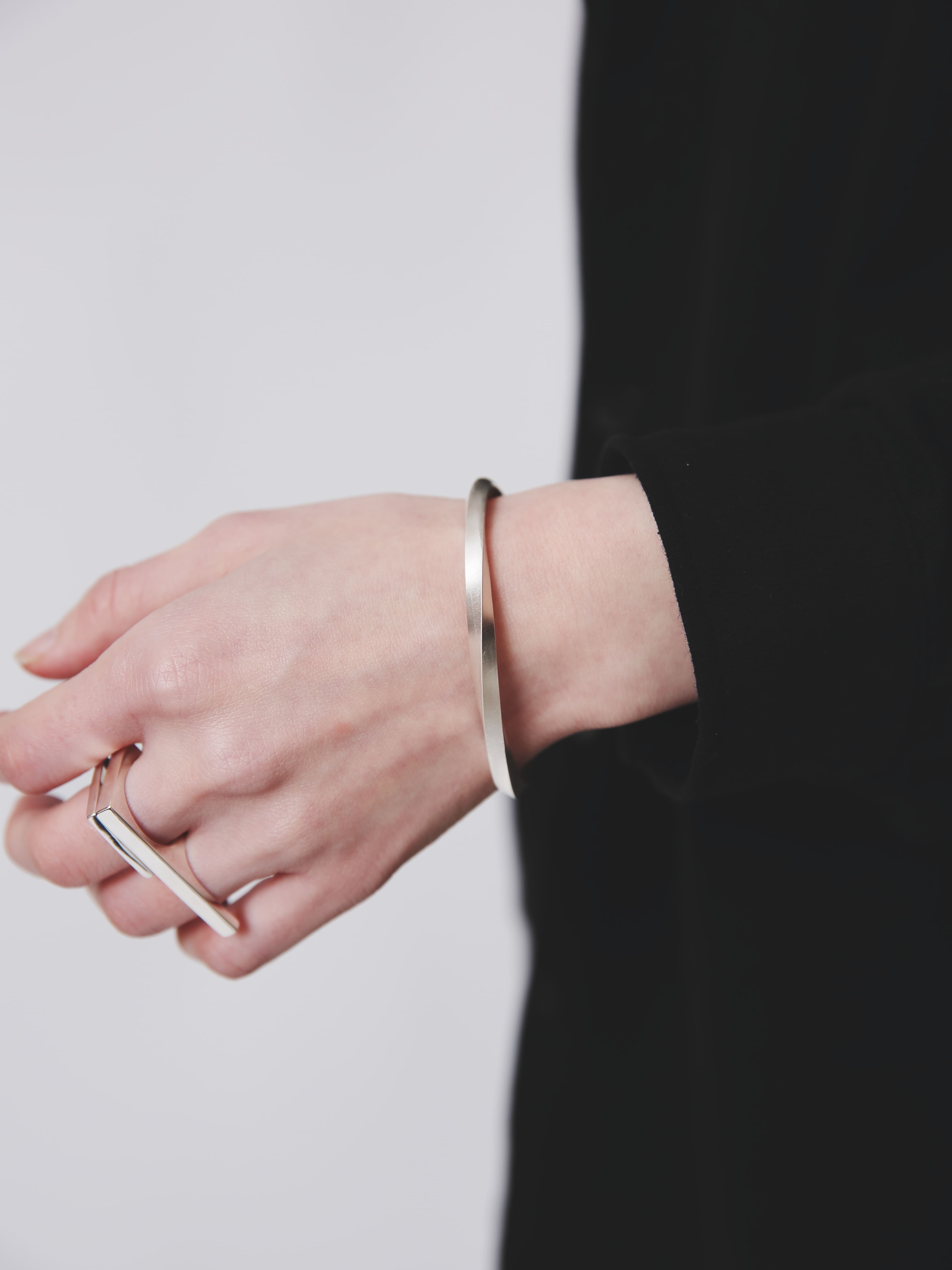 Silver 925 Bangle | Width 4mm | 21-B-001