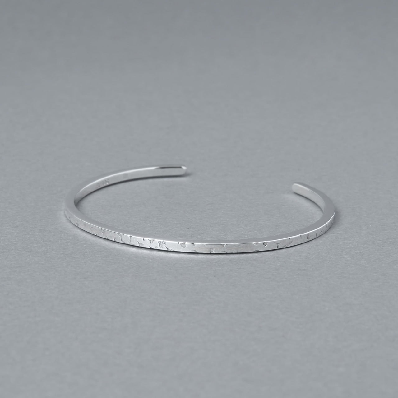 シルバー925 バングル|いぶし加工なし|24-B-013