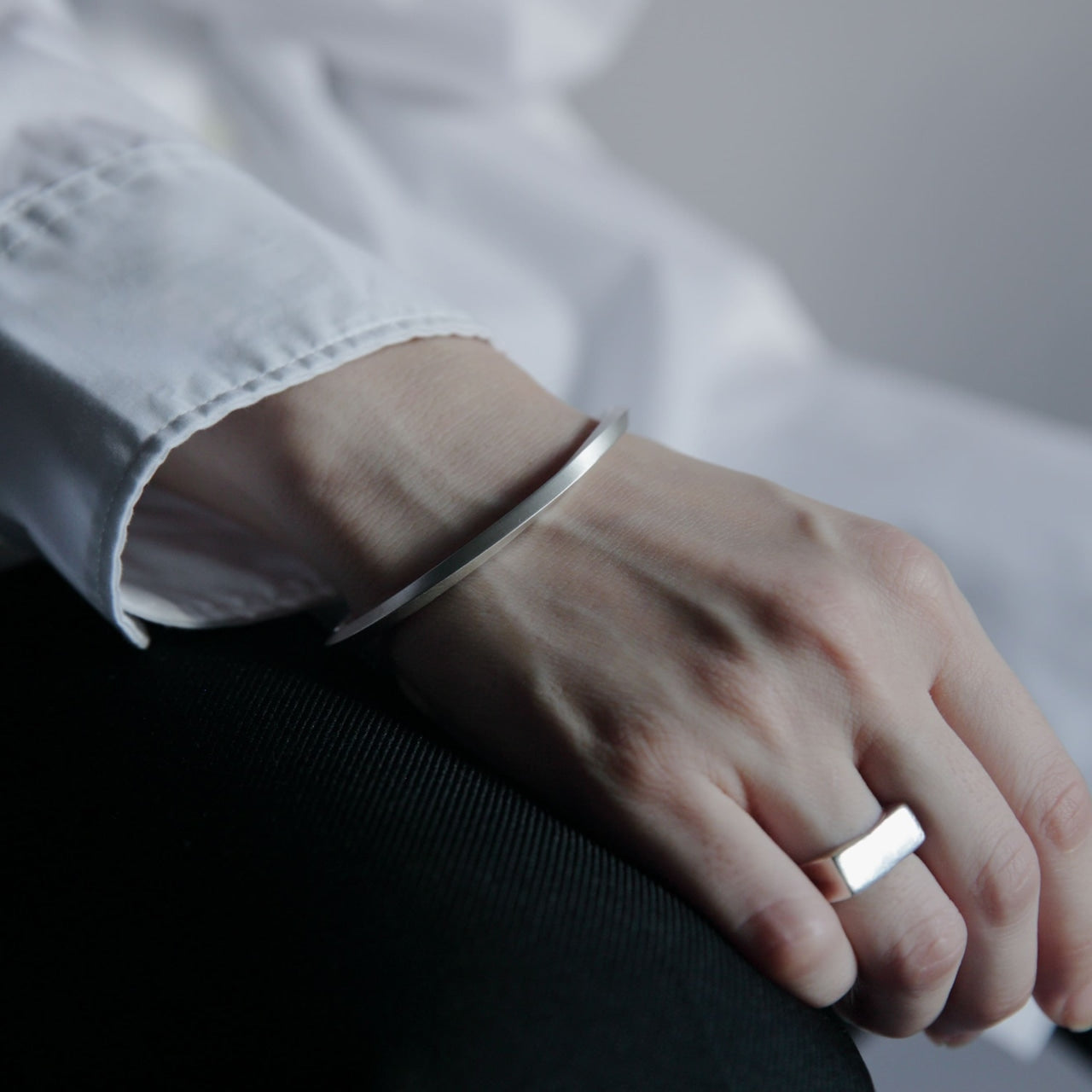 シルバー925 バングル |幅3mm|21-B-002