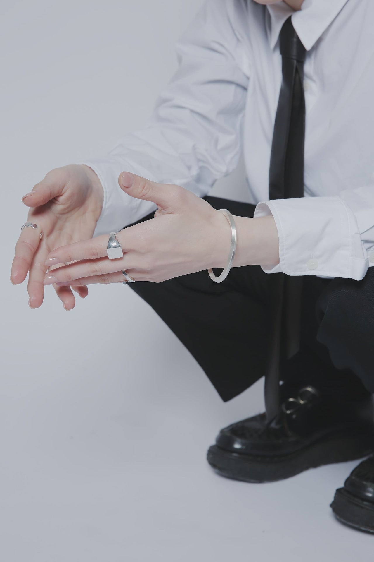 シルバー925 バングル |幅3mm|21-B-002