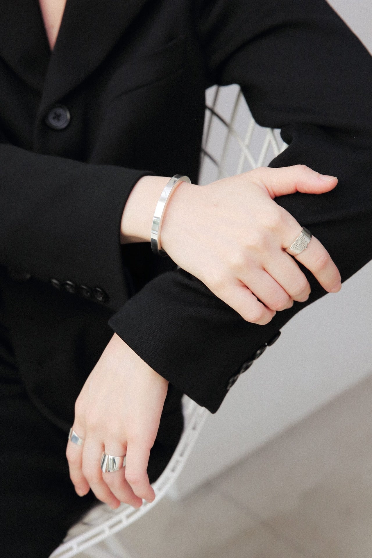 シルバー925 バングル|幅6mm|22-B-007