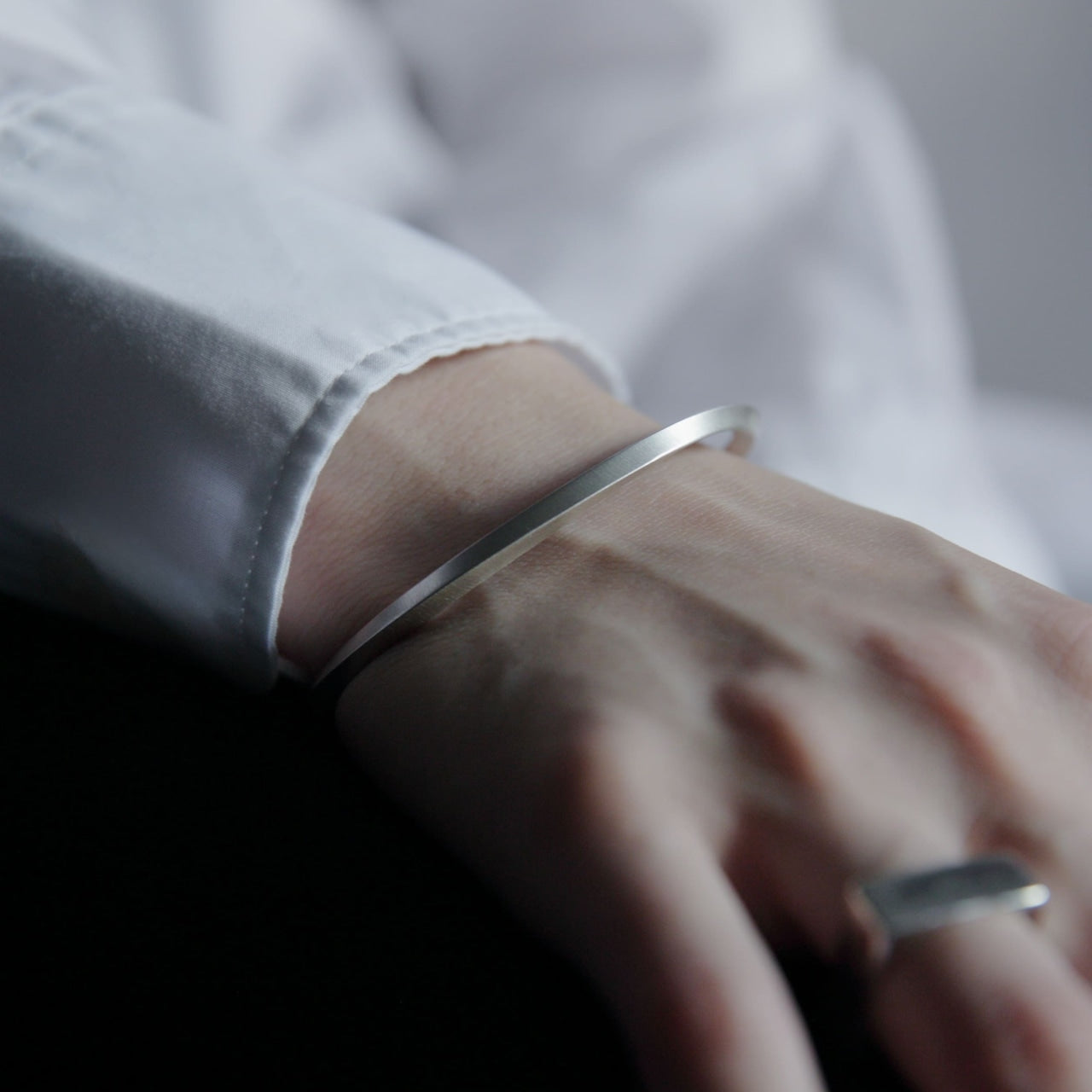 シルバー925 バングル |幅3mm|21-B-002