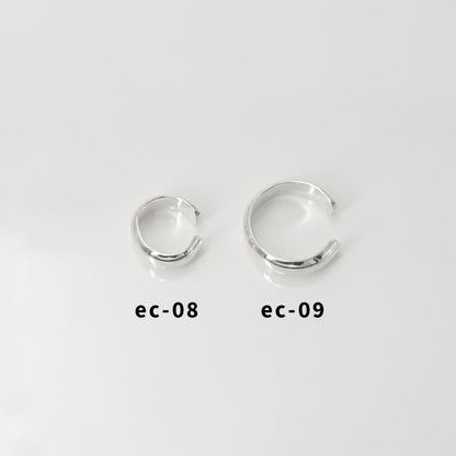 シンプルなシルバーリングのペア、ec-08とec-09の商品画像