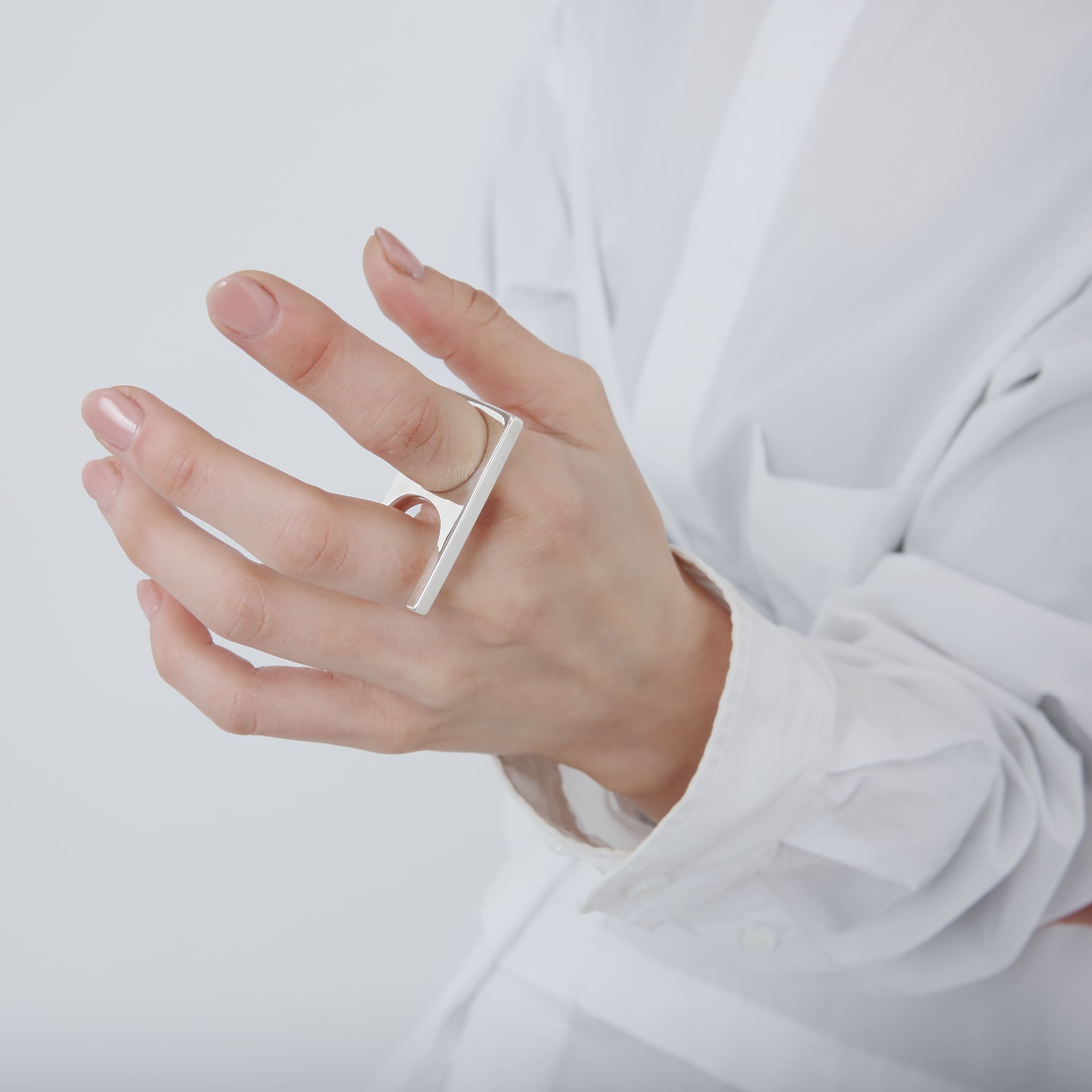 silver ファッションリング シルバー925 リング ニコちゃん スマイル レディース 指輪