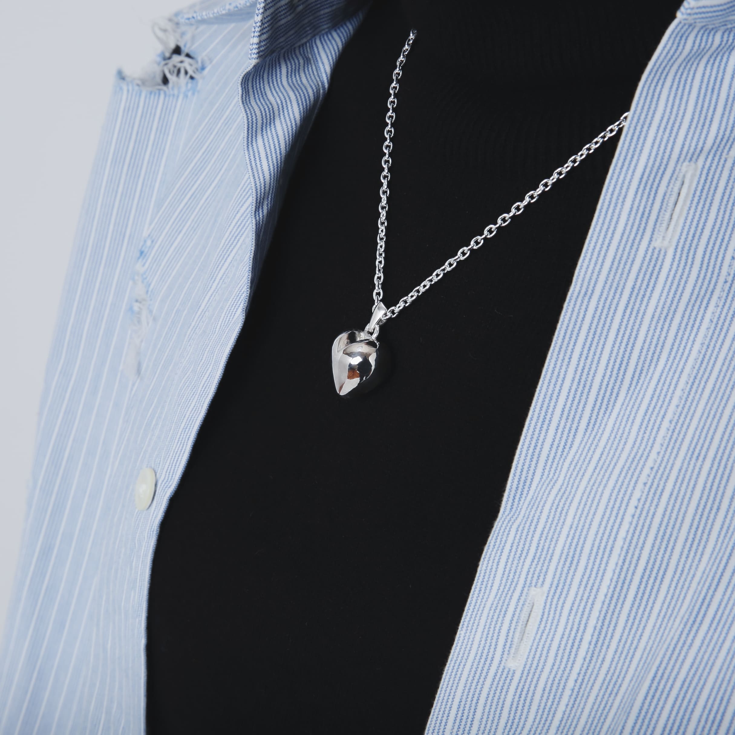 ヴィンテージ　シルバー 925 パフハートネックレスチェーン TIFFANY & Co. パフハート ネックレス シルバー 925 | MixTHINKS