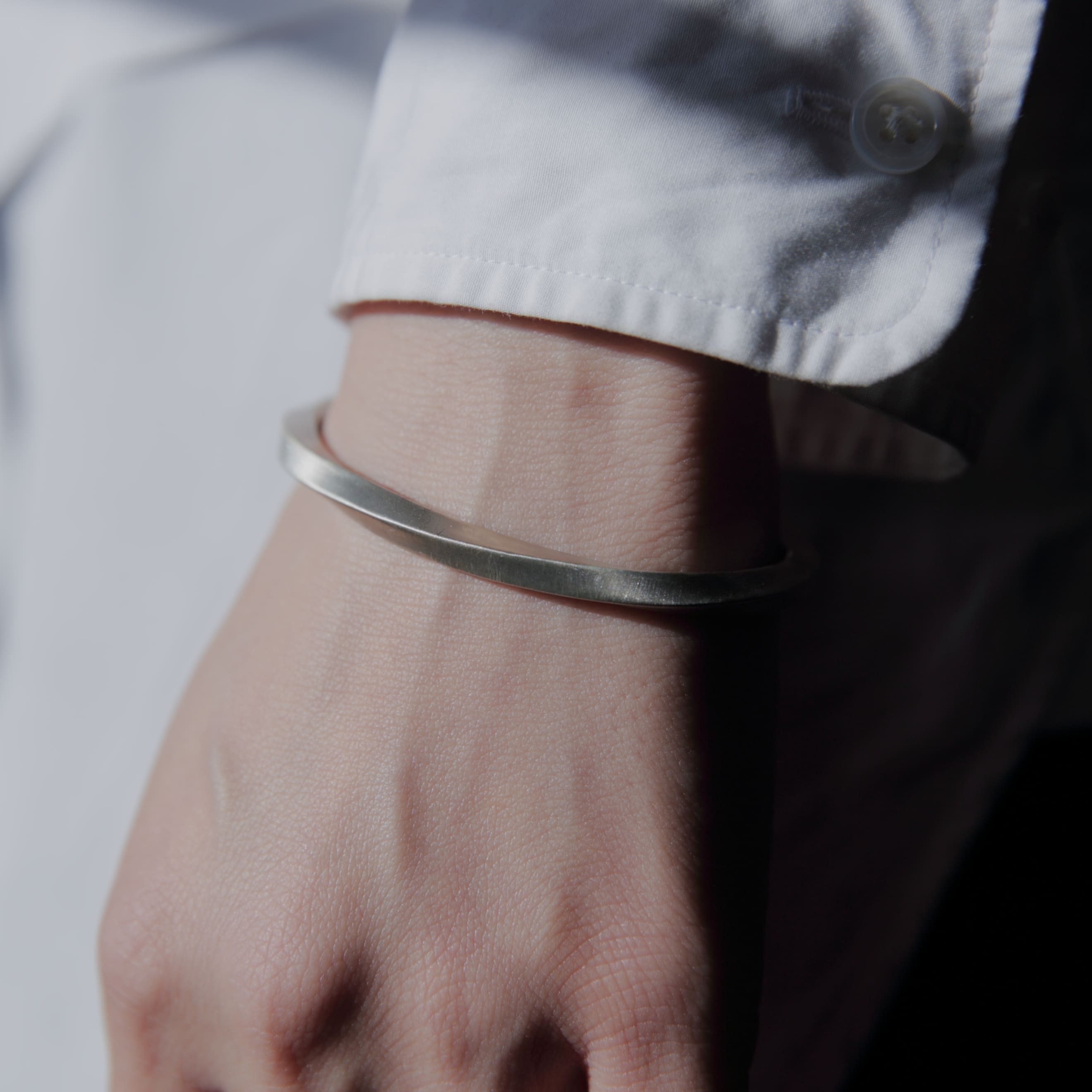 Silver 925 Bangle | Width 4mm | 21-B-001