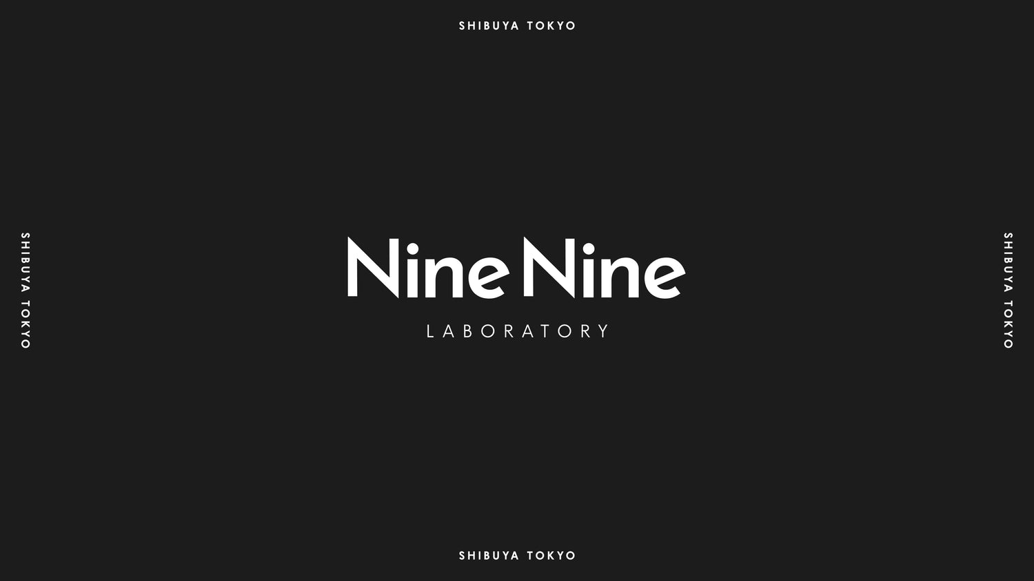 Nine Nine Laboratory: モダンでミニマルなデザインの背景に「Nine Nine Laboratory」のロゴと、日付「2024.12.21」が配置されています。「SHIBUYA TOKYO」の文字が垂直に配置され、シンプルながらも洗練された印象を与えるデザイン。
