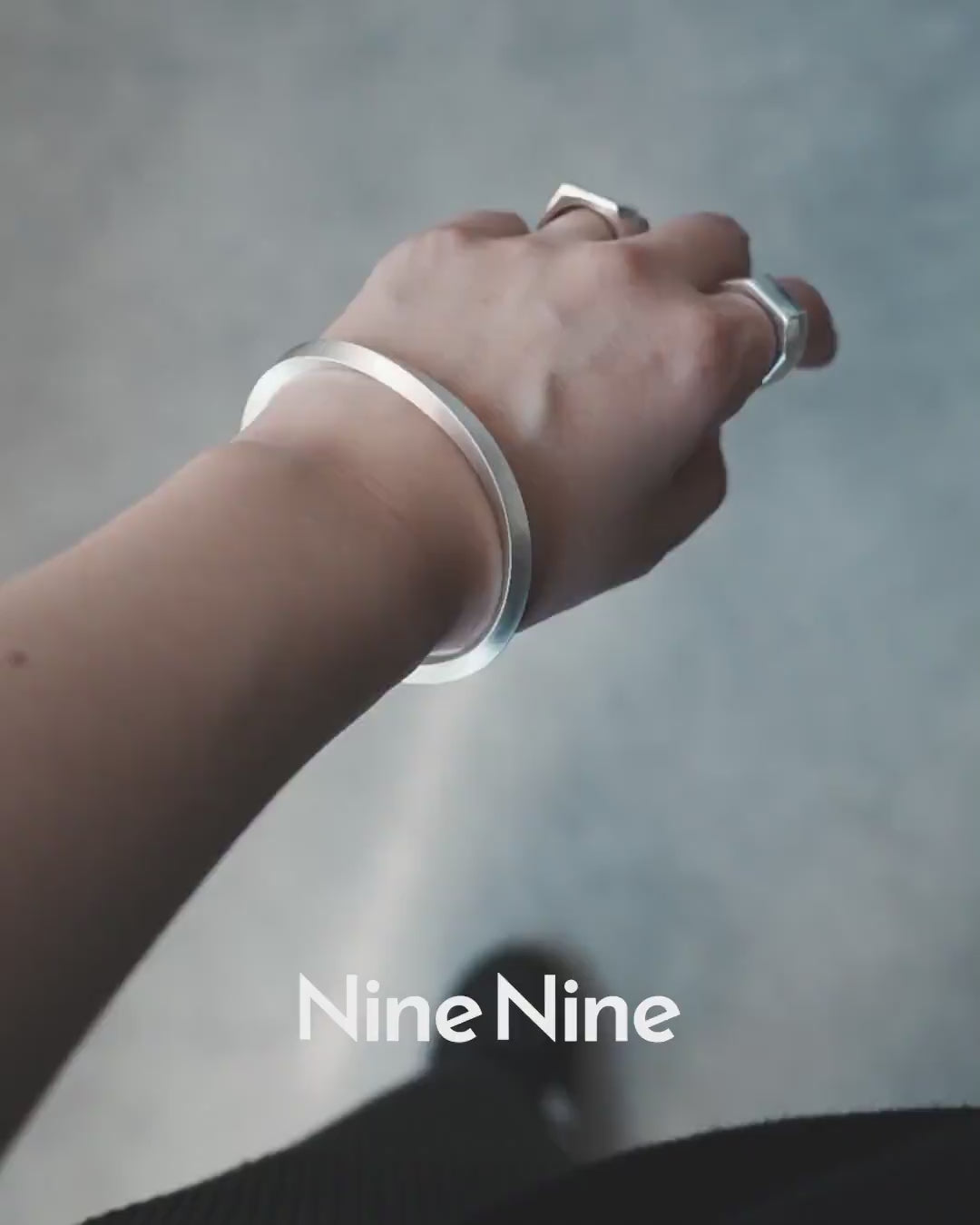 シルバー925 バングル ｜幅4mm｜21-B-001